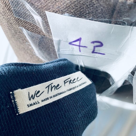 NWOT We The Free Back at it Henley Top Gray small S Free people - Picture 6 of 7